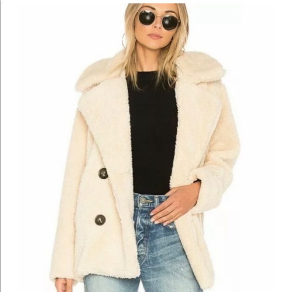 Free People Cozy Teddy Coat - Size Small